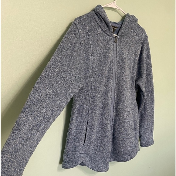 Eddie Bauer XL zip up sweat shirt with pockets and hood in great condition - Picture 5 of 10